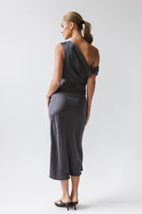Malik Midi Dress in Navy - FINAL SALE
