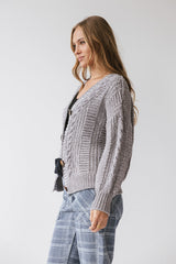Brett Oversized Cardigan in Grey - FINAL SALE