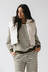 Nolan Puffer Vest in Ivory - FINAL SALE
