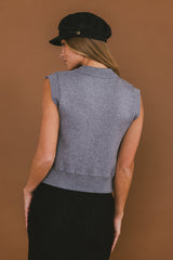 Tori Sweater Vest in Grey - FINAL SALE