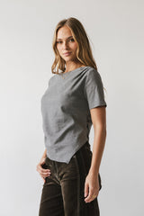 Stan Ruched Top in Grey - FINAL SALE