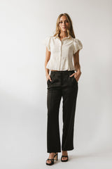 Camile Tapered Trouser in Black - FINAL SALE