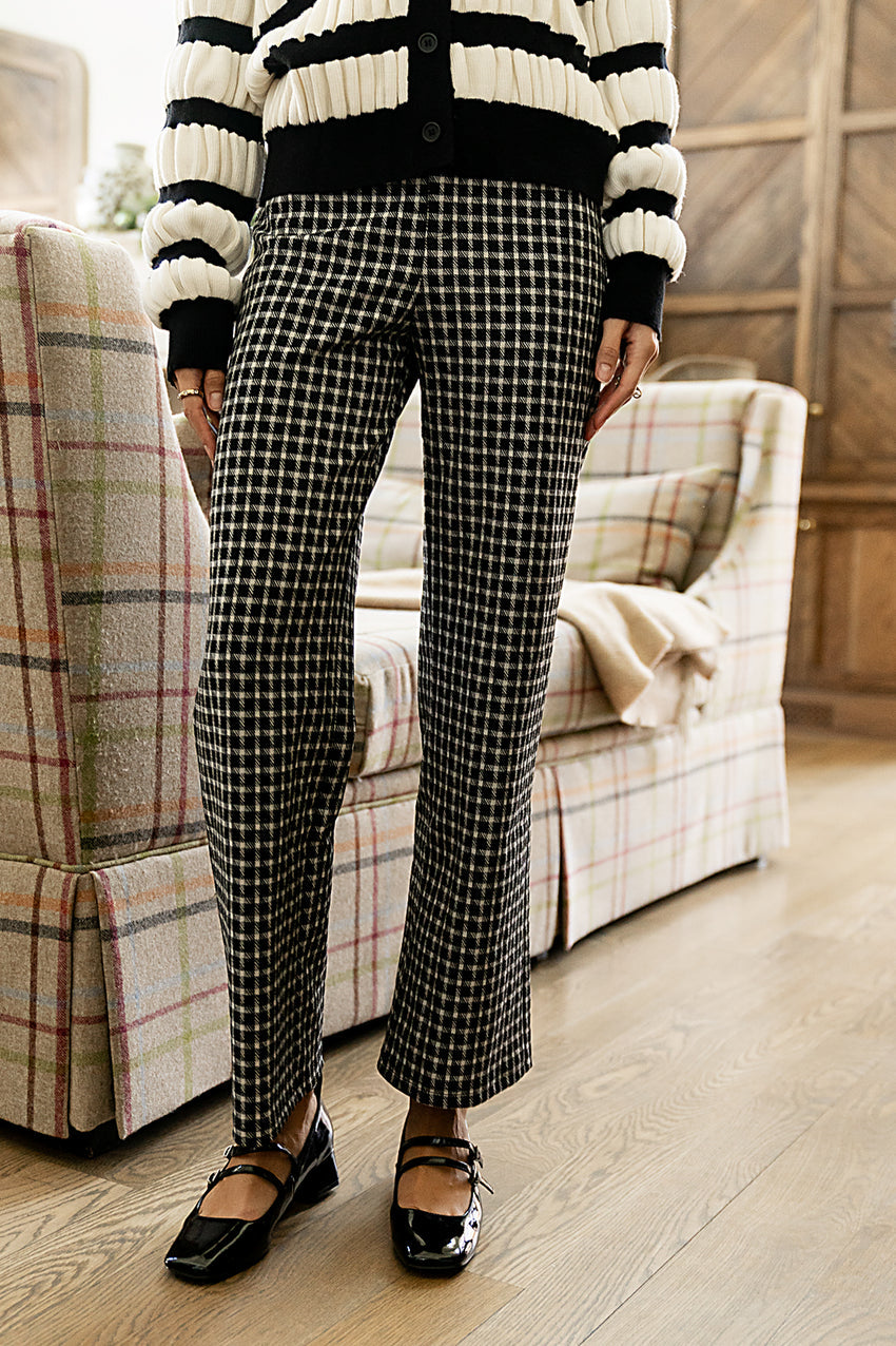 Constance Plaid Wide Leg Pants - FINAL SALE
