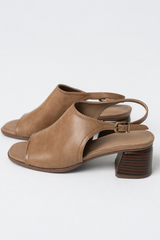 Faith Slingback Mule in Camel - FINAL SALE