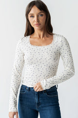 Archie Floral Top in Navy - FINAL SALE