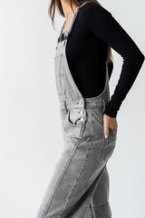 Tansy Denim Overalls in Grey