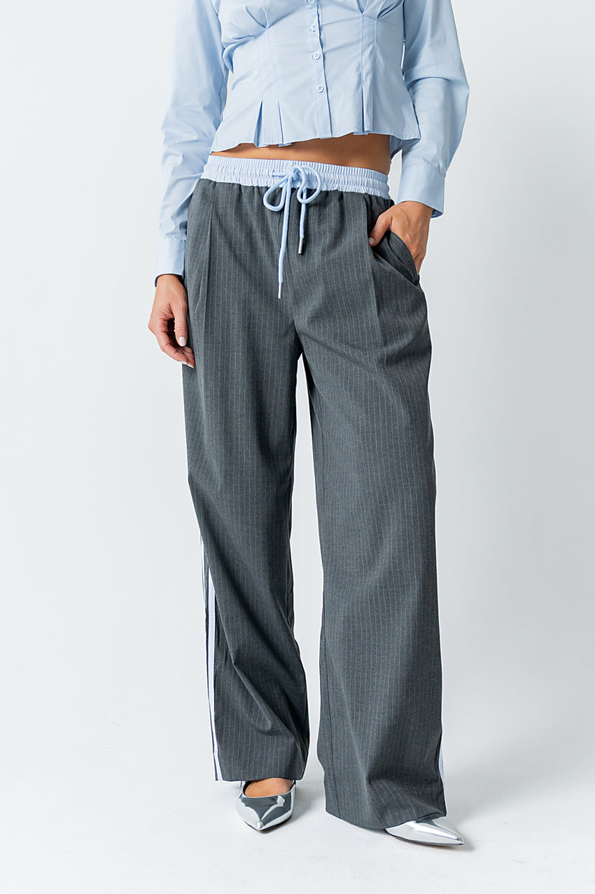 Connor Contrast Wide Leg Pants - FINAL SALE