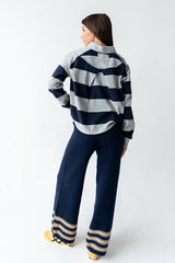 Kaysen Striped Top in Navy - FINAL SALE