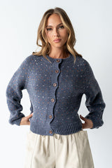 Sophie Knit Cardigan in Navy - FINAL SALE