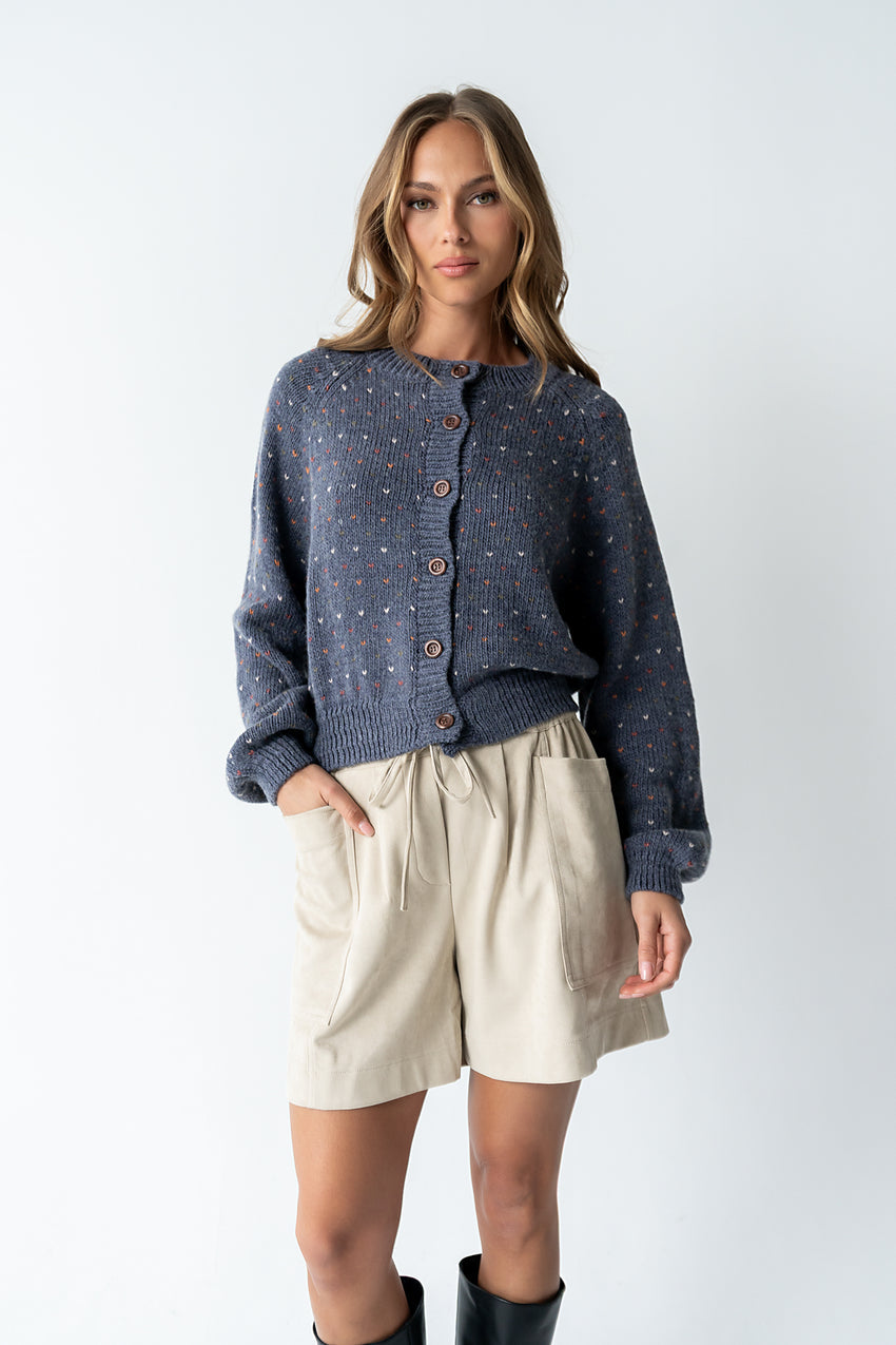 Sophie Knit Cardigan in Navy - FINAL SALE