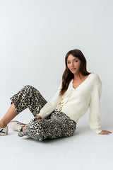 Jocelyn Barrel Jeans in Leopard - FINAL SALE