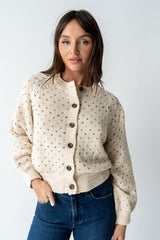 Sophie Knit Cardigan in Beige - FINAL SALE