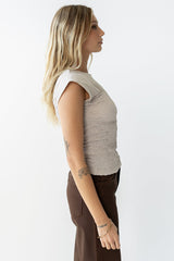 Josey Smocked Top in Ecru - FINAL SALE