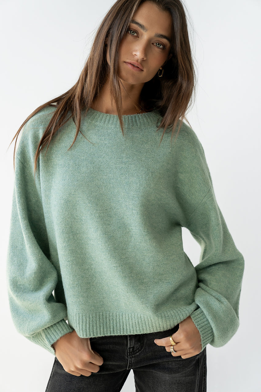 Josey Oversized Sweater in Light Blue - FINAL SALE