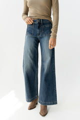 Alexia Wide Leg Jeans in Dark Wash - FINAL SALE