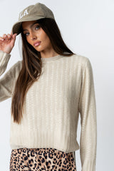 Leo Layered Sweater in Beige - FINAL SALE