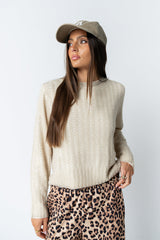 Leo Layered Sweater in Beige - FINAL SALE