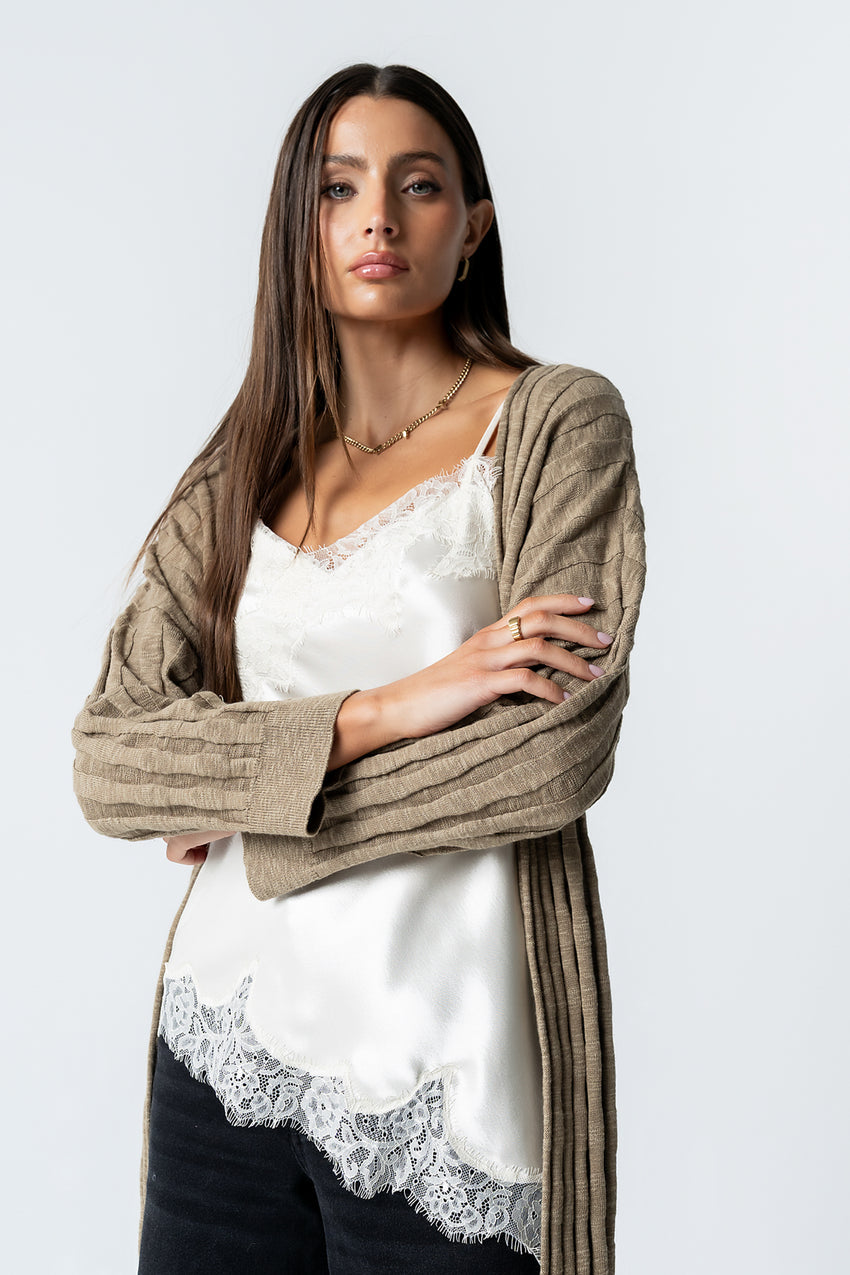 Marlie Asymmetrical Top in Cream - FINAL SALE