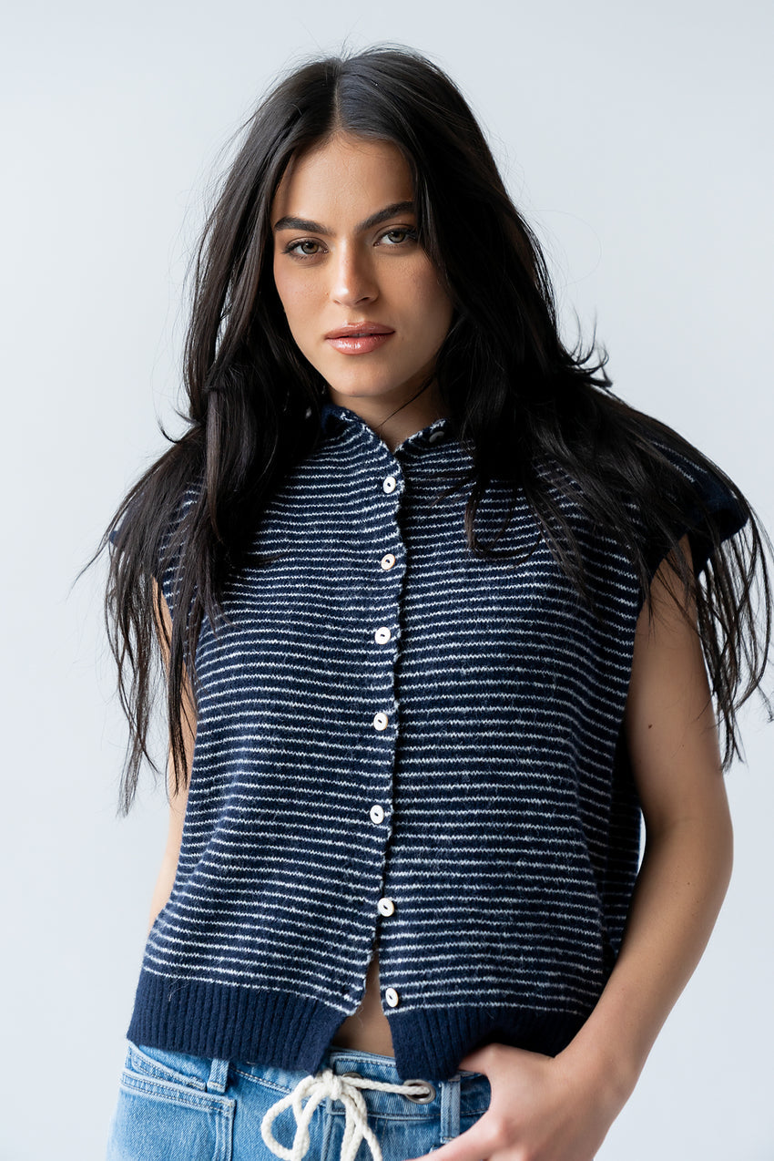 Clark Cardigan in Navy - FINAL SALE