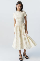 Jenny Smocked Midi Dress