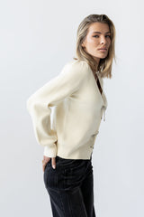 Tonya Bow Sweater in Cream - FINAL SALE