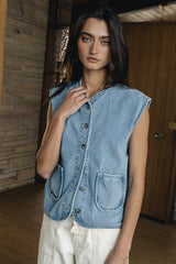 Clara Denim Vest - FINAL SALE
