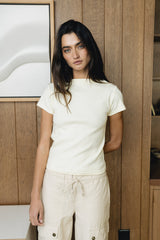 Martha Boatneck Top in Off White - FINAL SALE