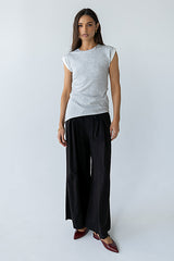 Johny Asymmetrical Top in Grey - FINAL SALE
