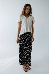 Ariel Abstract Maxi Skirt