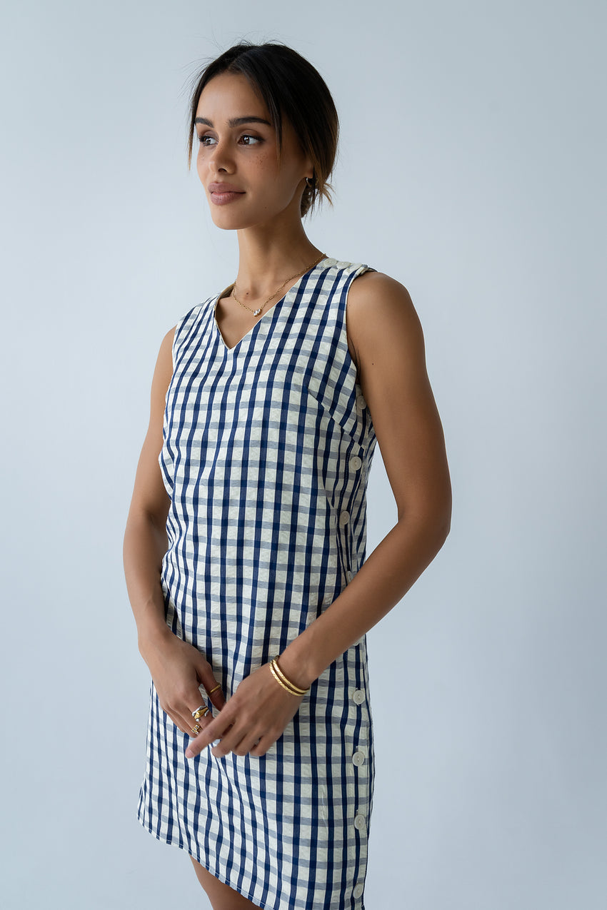 Sue Gingham Mini Dress - FINAL SALE