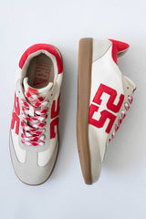 Kelly Retro Sneakers in Red-White - FINAL SALE