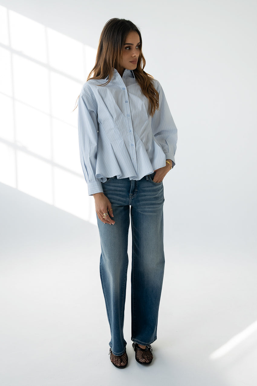 Hadley Striped Button Up - FINAL SALE