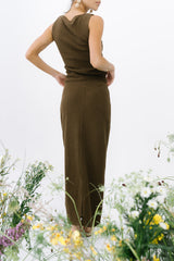 Opal Textured Top in Brown - FINAL SALE