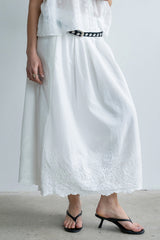 Chloe Embroidered Maxi Skirt - FINAL SALE