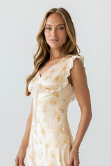 Tracey Maxi Dress in Yellow - FINAL SALE