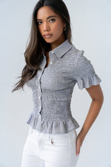 Brianna Smocked Top - FINAL SALE