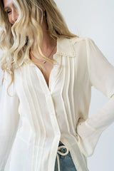 Margot Sheer Button Up - FINAL SALE