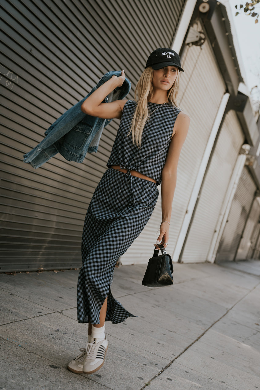 Baylor Plaid Midi Skirt - FINAL SALE