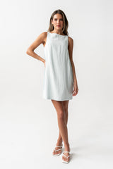 Aria Mini Dress in Blue - FINAL SALE