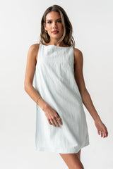 Aria Mini Dress in Blue - FINAL SALE