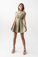 Kinzey Mini Dress in Olive