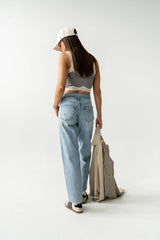 Karina Folded Straight Leg Jeans - FINAL SALE