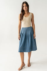 Sierra Pleated Midi Skirt - FINAL SALE