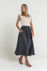 Tilly Mixed Media Dress - FINAL SALE
