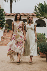 Jackie Floral Midi Dress