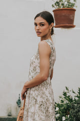 Cassie Embroidered Midi Dress - FINAL SALE