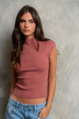 Maggie Knit Top in Berry - FINAL SALE