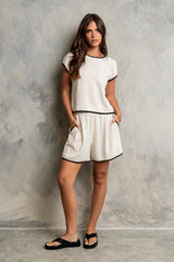 Alayna Contrast Top - FINAL SALE