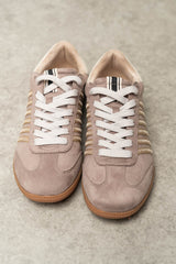 Stevie Striped Sneaker in Tan