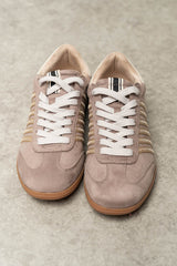 Stevie Striped Sneaker in Tan